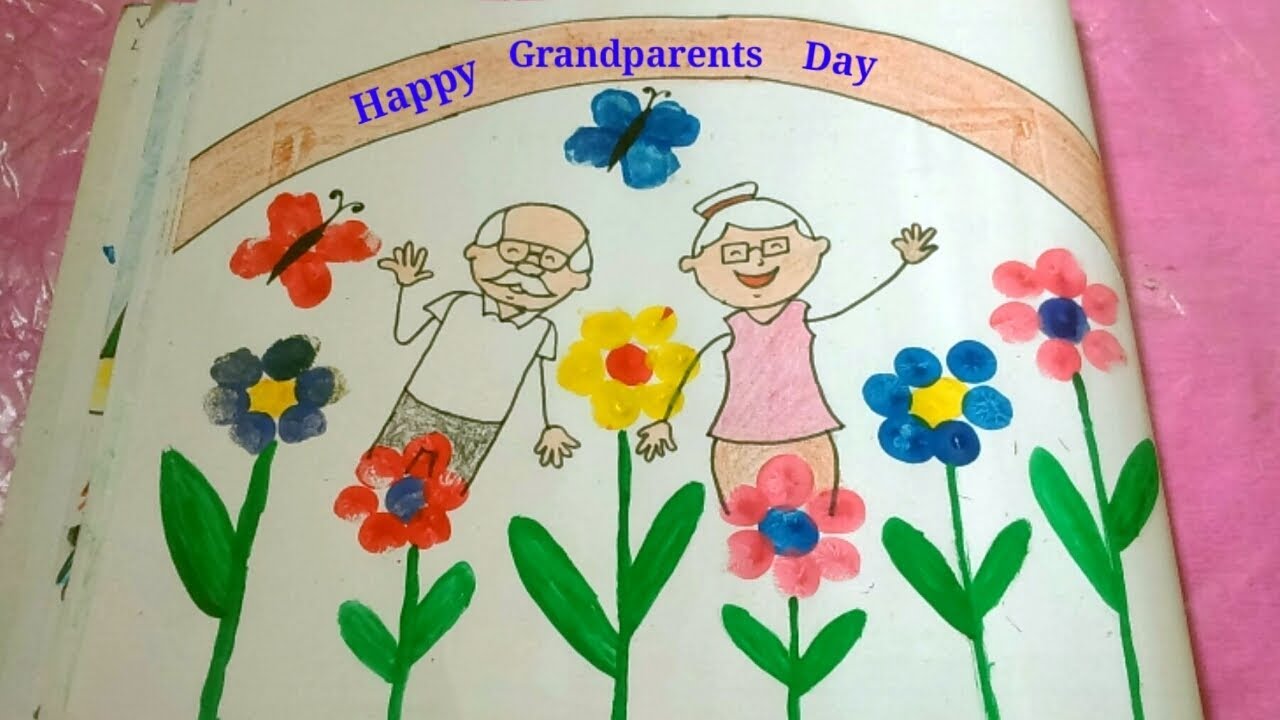 grandparents happy anniversary drawing in bubble letters