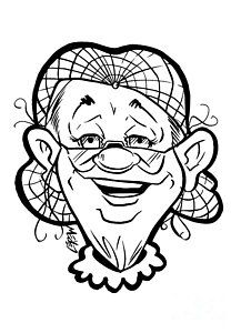 217x300 Granny Drawings Fine Art America - Granny Drawing