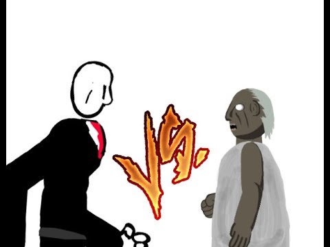 480x360 Slenderman Vs Granny Drawing Cartoons Full - Granny Drawing
