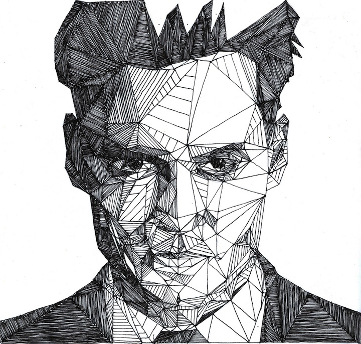 720x686 the 'triangulation' portraits of josh bryan - Graphic Art Drawing