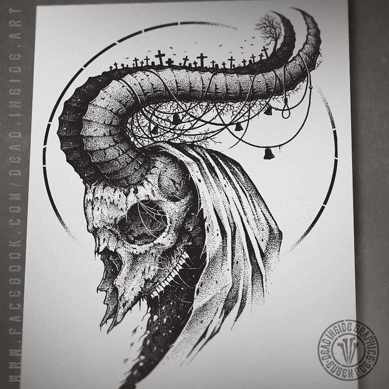 770x770 Dead Inside Graphics - Graphic Drawing