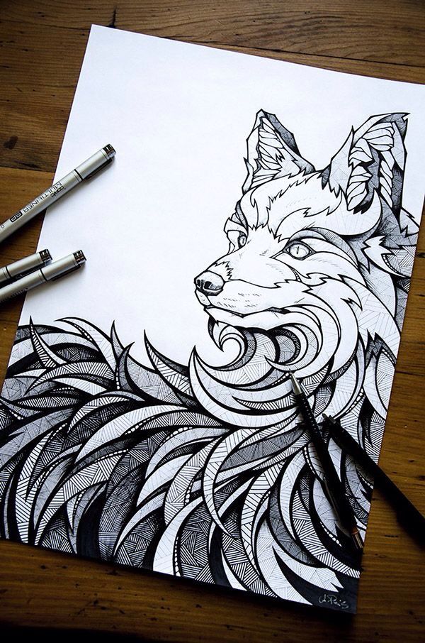 600x906 graphic wolf drawing drawing art, hipster drawings, drawings - Graphic Drawing