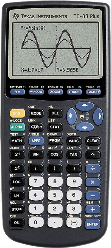 450x1000 texas instruments ti plus graphing calculator blue ti - Graphing Calculator Drawings