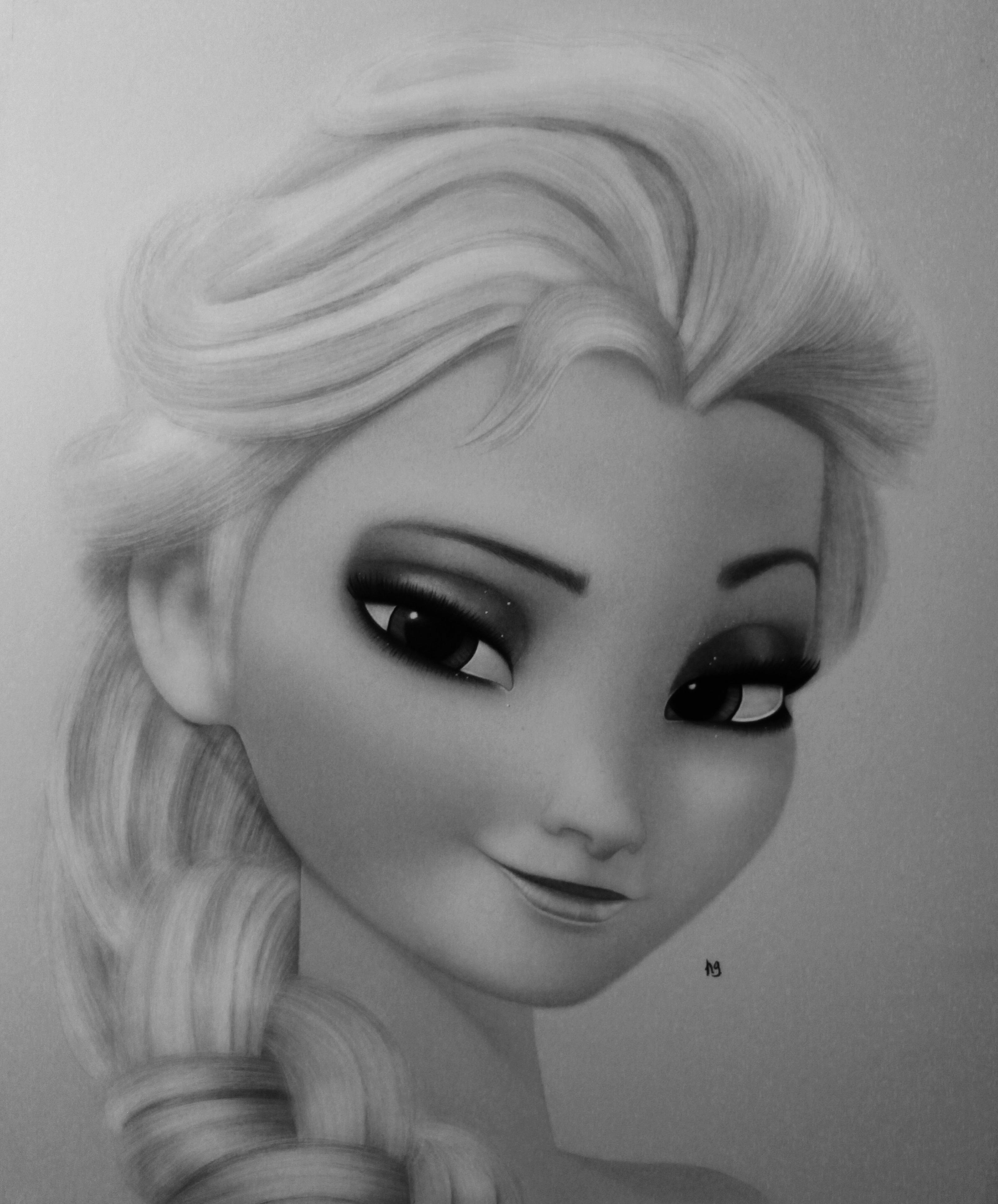 3214x3879 elsa graphite drawing - Graphite Drawing
