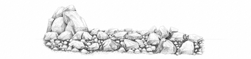 850x201 how to draw grass, ground, and rocks - Grass Drawing