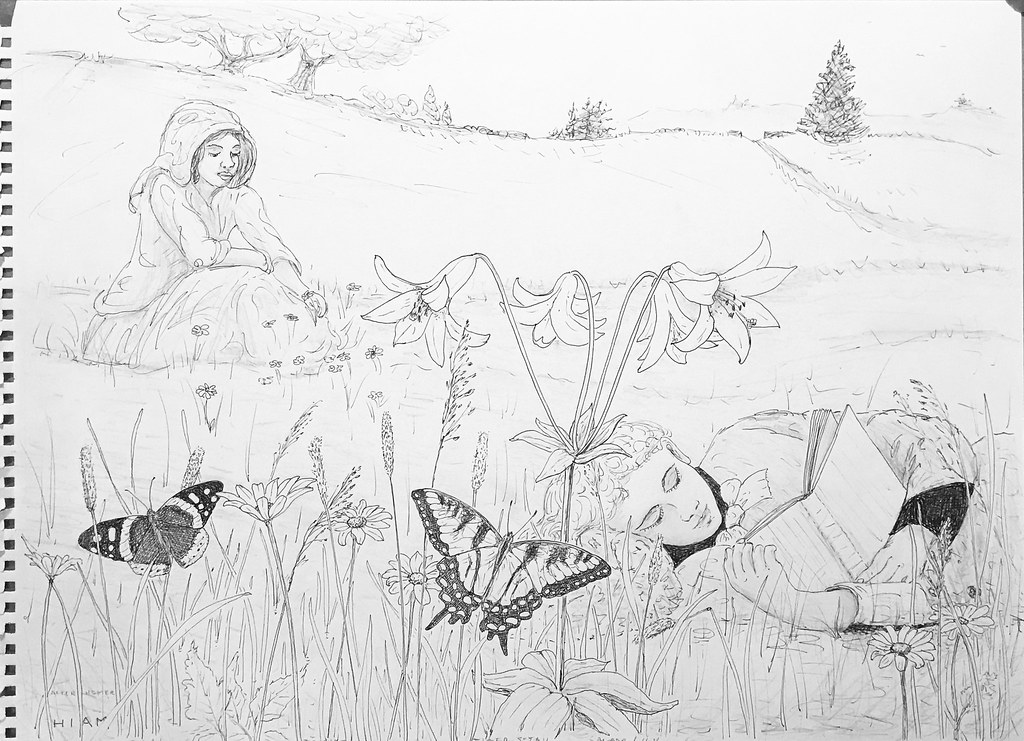 1024x741 The World's Most Recently Posted Photos Of Grass And Pencil - Grass Pencil Drawing