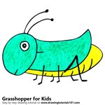 150x150 learn how to draw a grasshopper for kids - Grasshopper Drawing For Kids