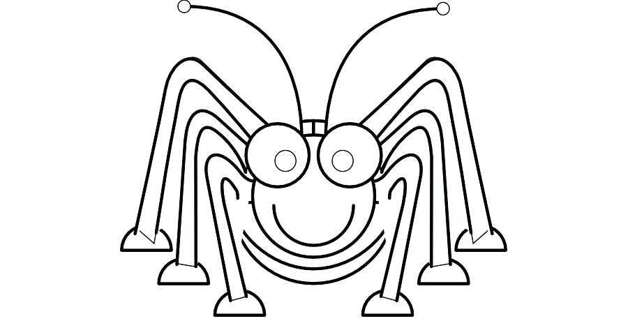 900x460 Coloring Pages Online For Adults Printable Kids Animals - Grasshopper Drawing For Kids