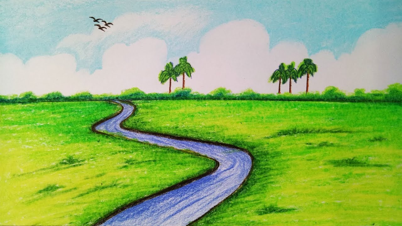 Grassland Drawing at PaintingValley.com | Explore collection of
