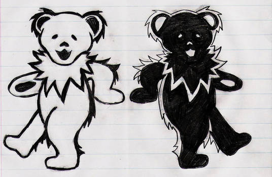 536x350 grateful dead bears inverse - Grateful Dead Bear Drawing