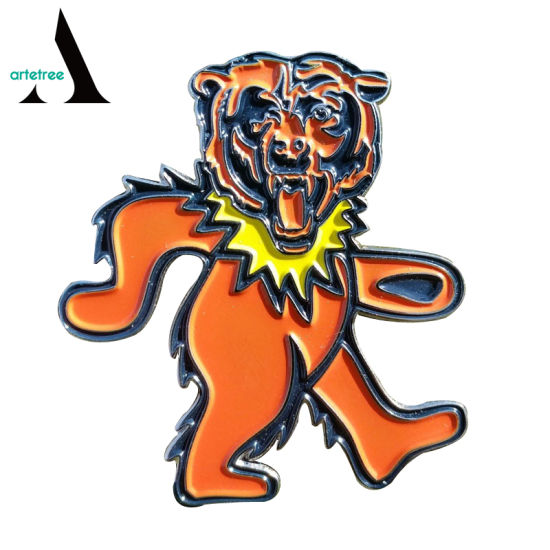 550x550 china grateful dead bear lion custom metal pin badge - Grateful Dead Bear Drawing