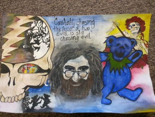 533x400 Jerry Grateful Dead - Grateful Dead Drawings