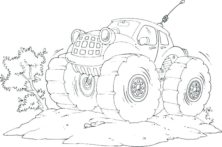 728x484 Grave Digger Coloring Pages Free New Truck Best - Grave Digger Drawing