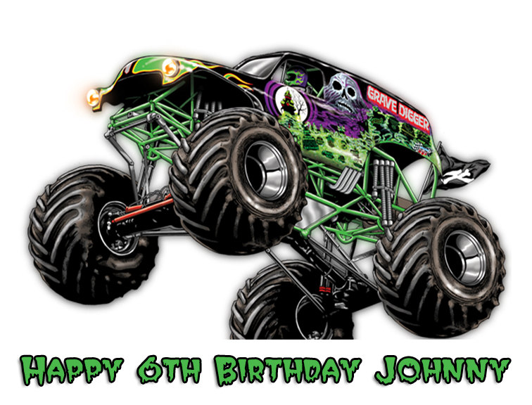 756x576 grave digger clipart - Grave Digger Monster Truck Drawing