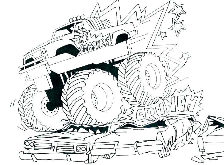 Grave Digger Monster Truck Drawing at Explore