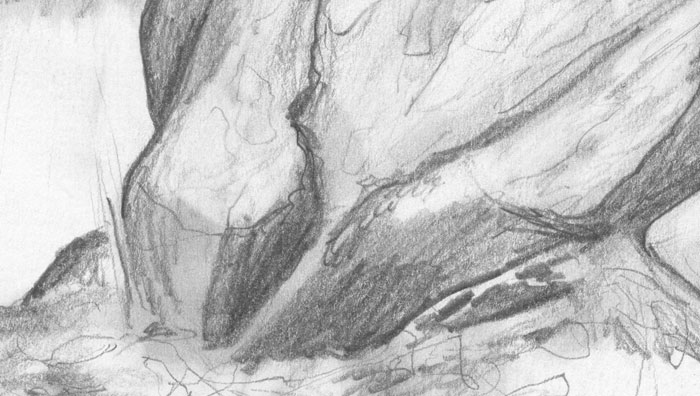 700x396 Hill Grave Pencil Drawing - Grave Drawing
