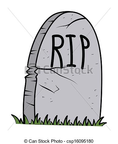 387x470 Retro Halloween Gravestone Vector Drawing Art Of Rip - Grave Drawing