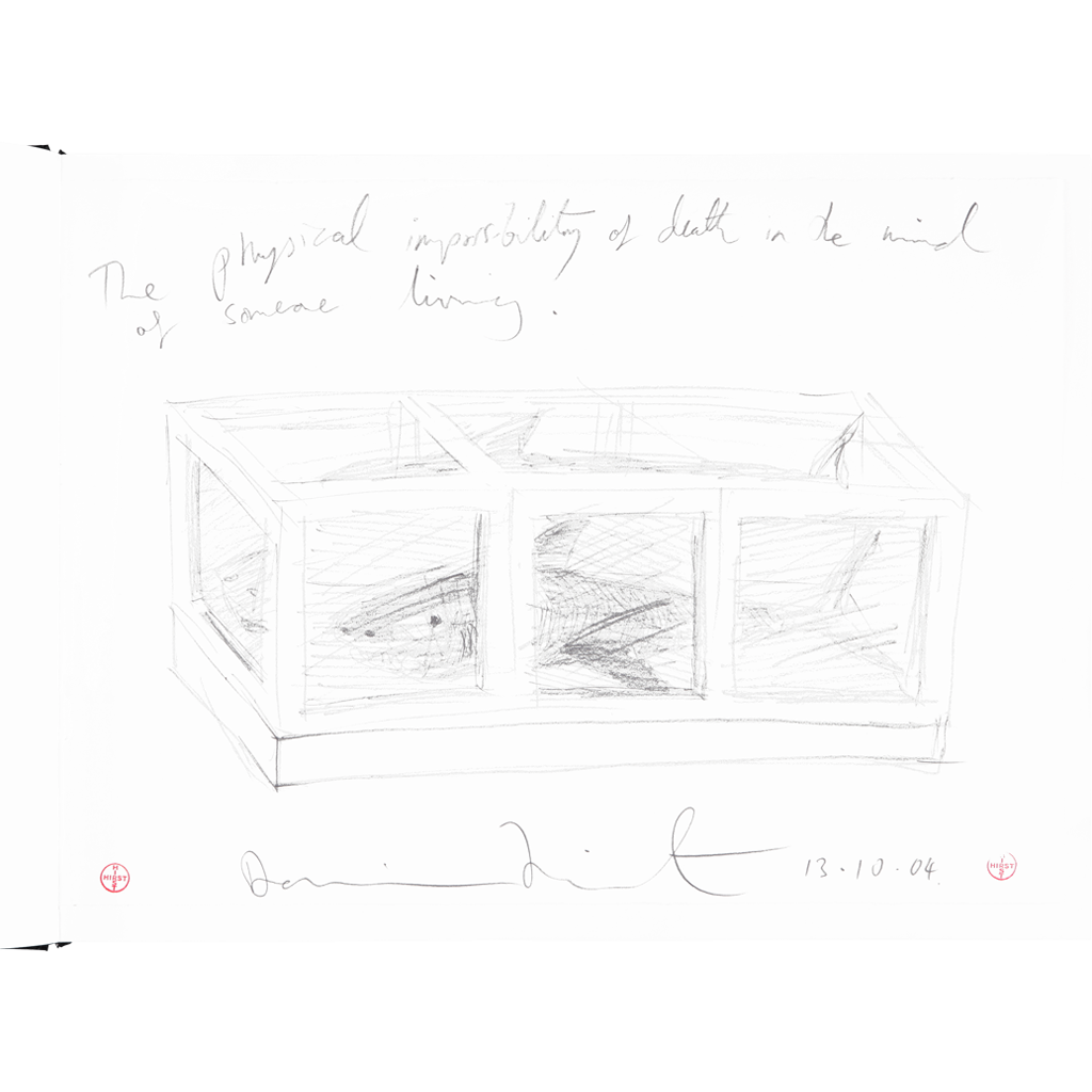 1024x1024 Damien Hirst From The Cradle To The Grave - Grave Drawing