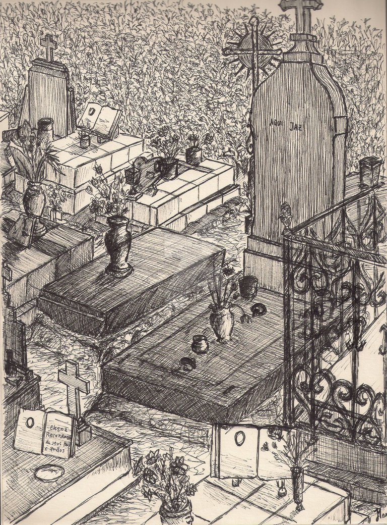 768x1040 Graveyard Drawing Ii - Graveyard Drawing