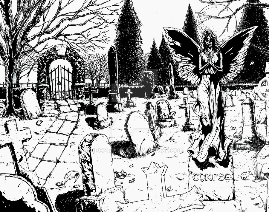 graveyard drawing