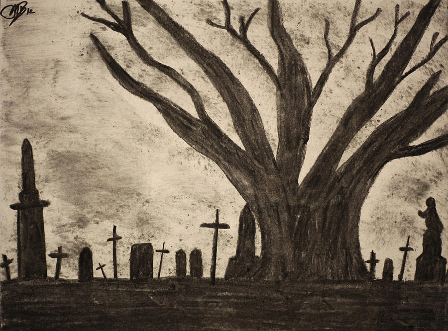 900x666 Graveyard - Graveyard Drawing