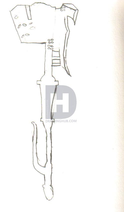 496x848 how to draw the gravity hammer from halo step - Gravity Drawing