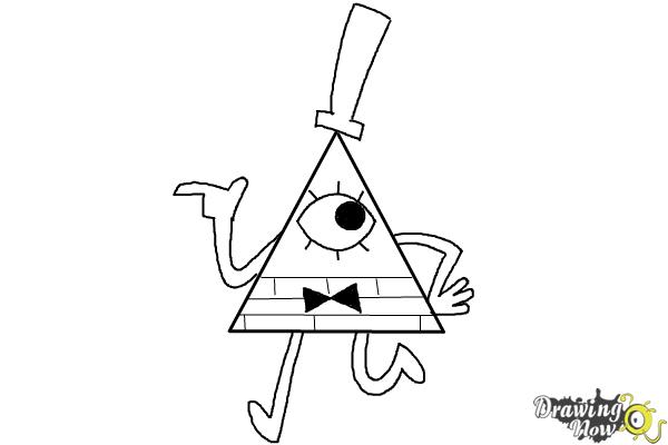 600x400 how to draw bill cipher from gravity falls - Gravity Drawing