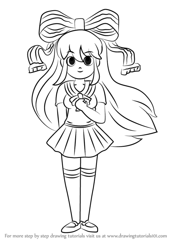 567x800 learn how to draw giffany from gravity falls - Gravity Drawing