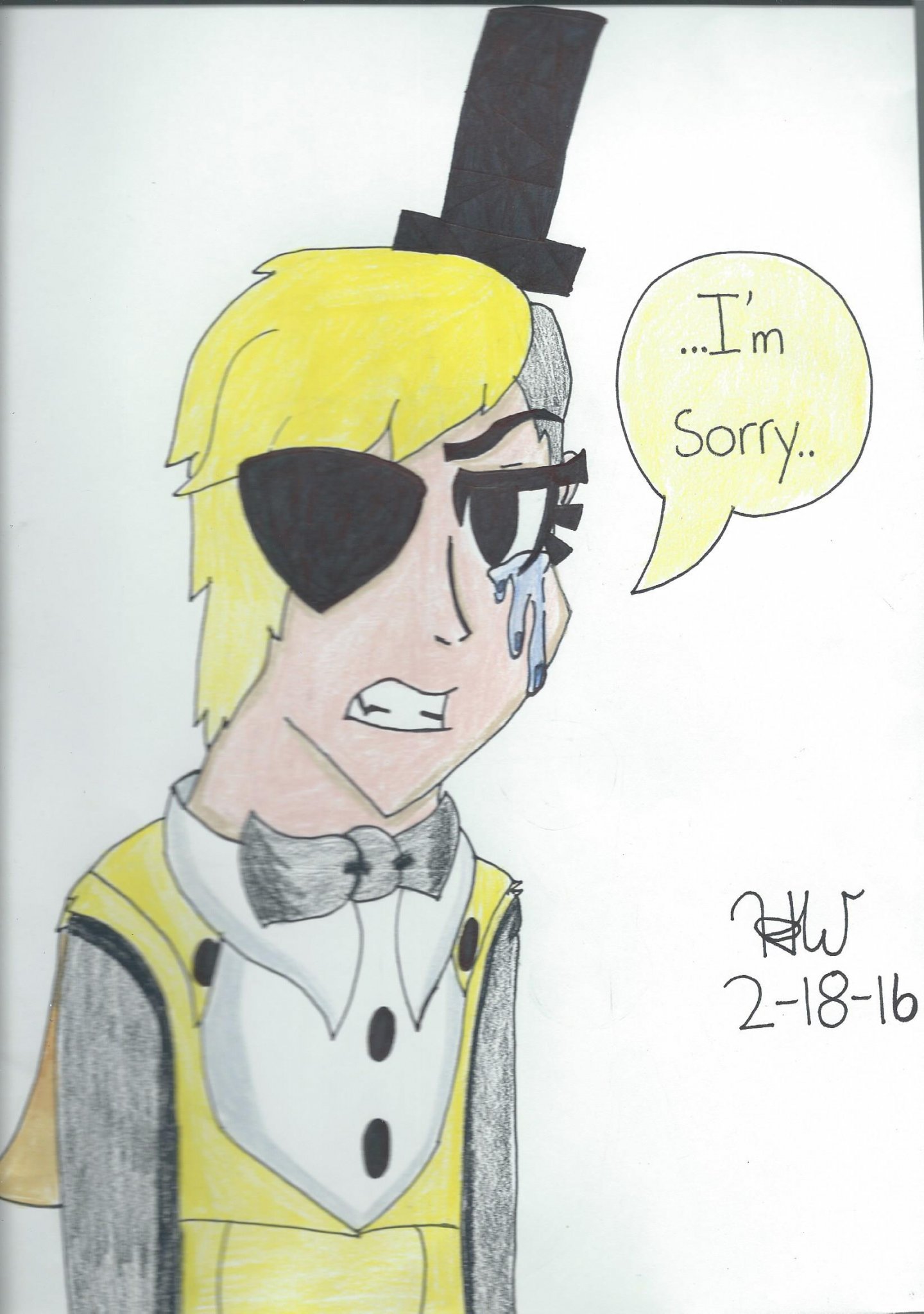 1440x2048 gravity falls drawings human! bill cipher i'm sorry - Gravity Falls Drawings