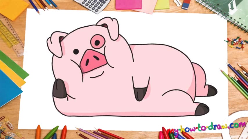 854x480 how to draw waddles gravity falls - Gravity Falls Drawings