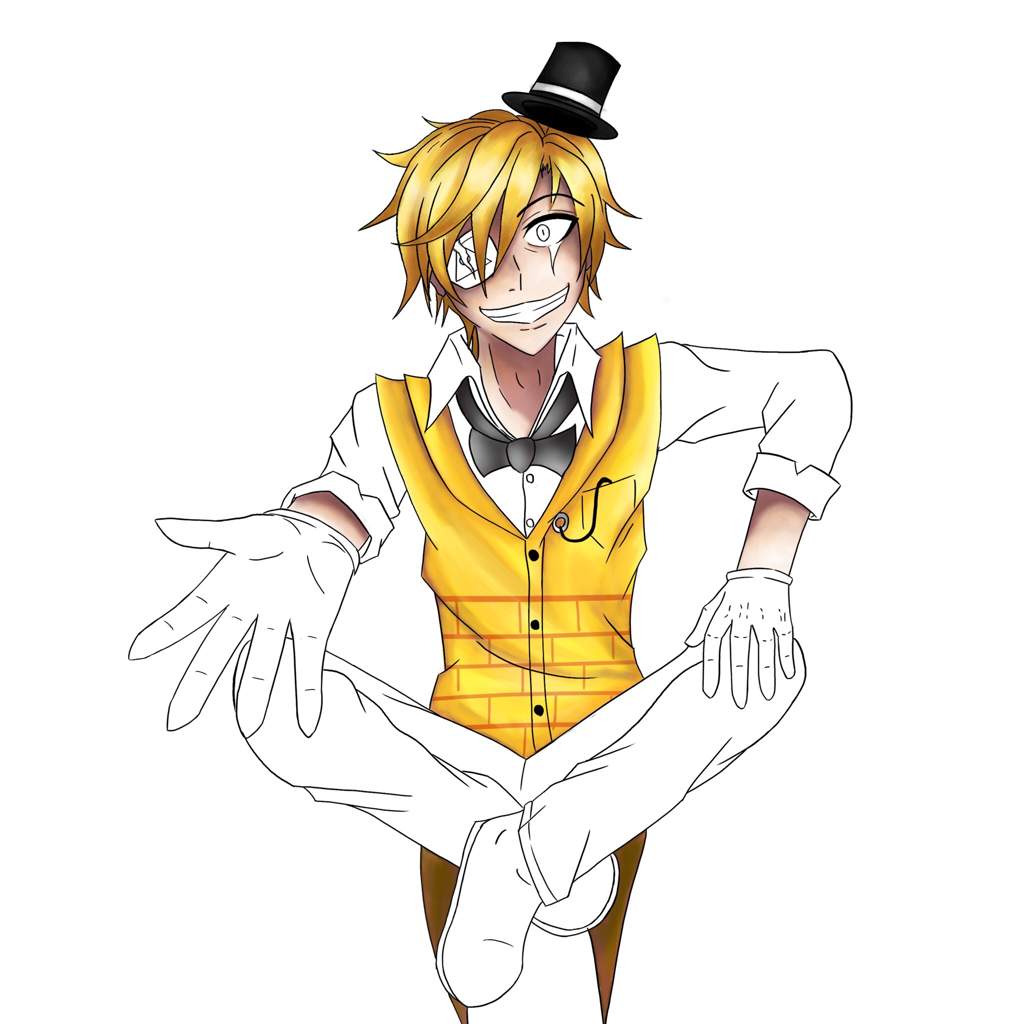 1024x1024 Bill Cipher Anime Drawing - Gravity Falls Drawings