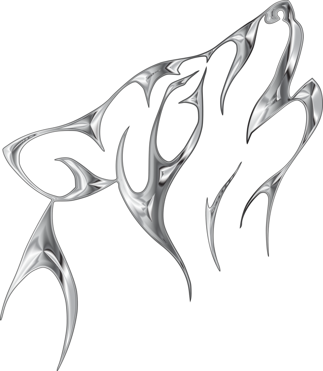 653x749 gray wolf tattoo art design tattoo clip art drawing cc0 - Gray Wolf Drawing