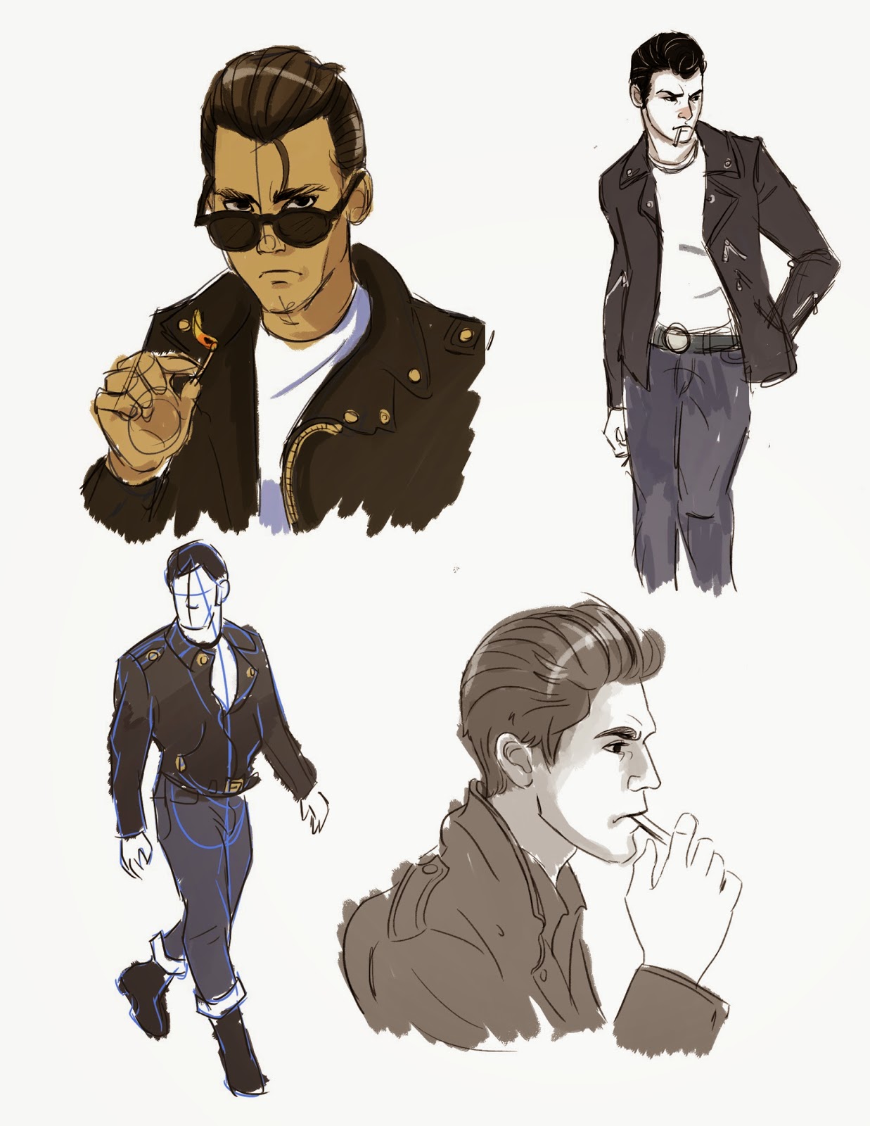 1237x1600 sweet character design duncan the greaser - Greaser Drawing.