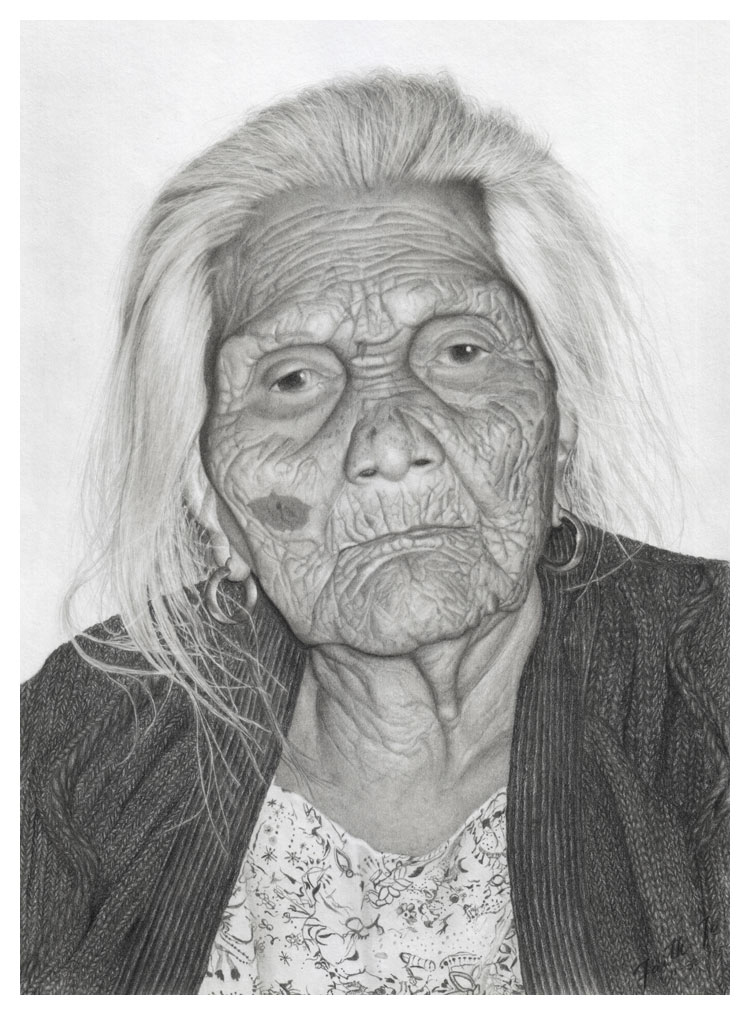 750x1015 Portrait Of Great Grandaunt - Great Drawings