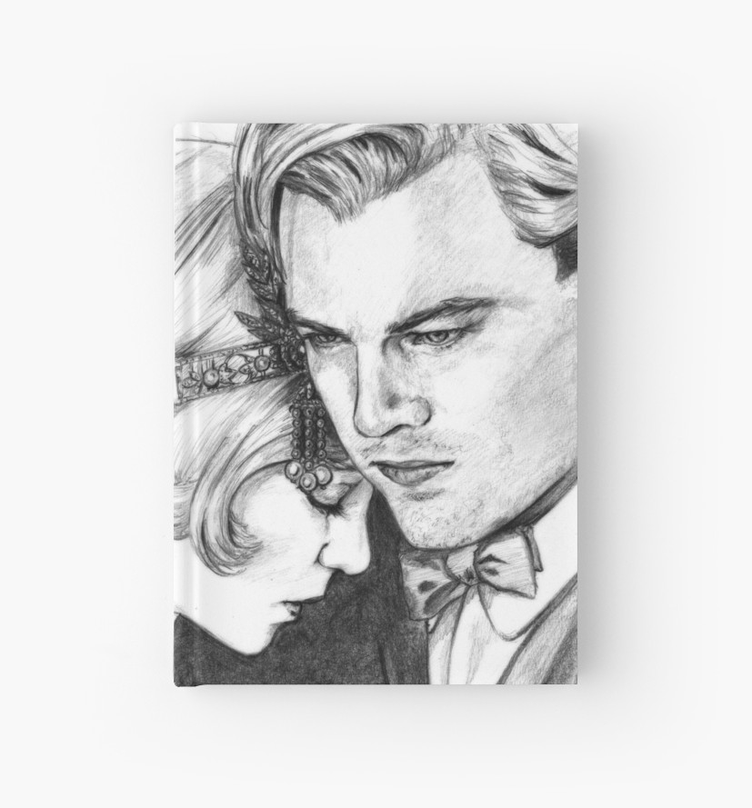 827x889 The Great Gatsby Hardcover Journals - Great Gatsby Drawing