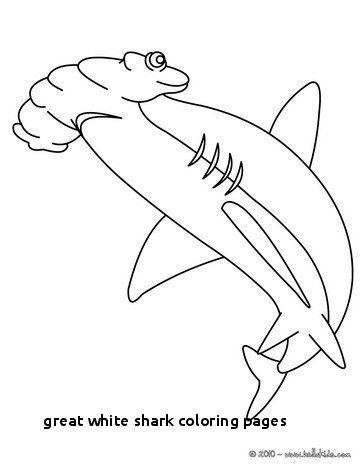 364x470 Great White Shark Coloring Pages - Great Hammerhead Shark Drawing