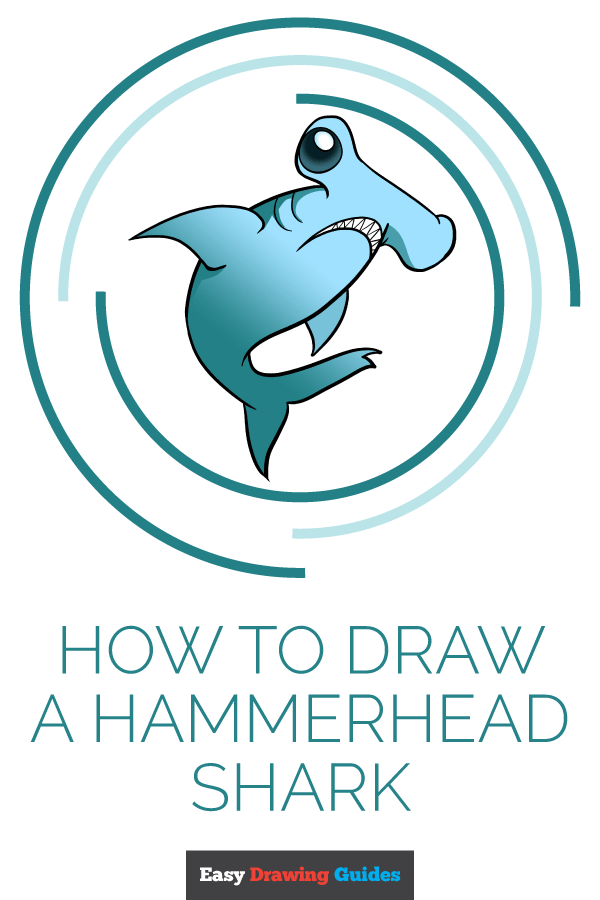 600x900 How To Draw A Hammerhead Shark - Great Hammerhead Shark Drawing