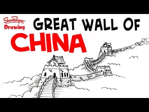 480x360 How To Draw The Great Wall Of China Shoo Rayner Author - Great Wall Drawing