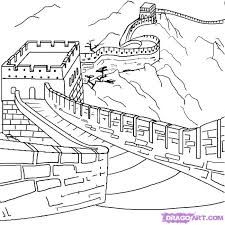 225x225 Image Result For Great Wall Of China Pencil Drawing Tattoos - Great Wall Drawing