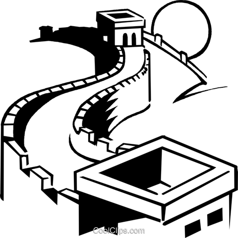 480x480 Free Great Wall Of China Png Hd Vector, Clipart - Great Wall Drawing