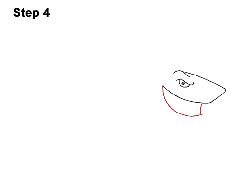 500x386 How To Draw A Shark - Great White Shark Cartoon Drawing