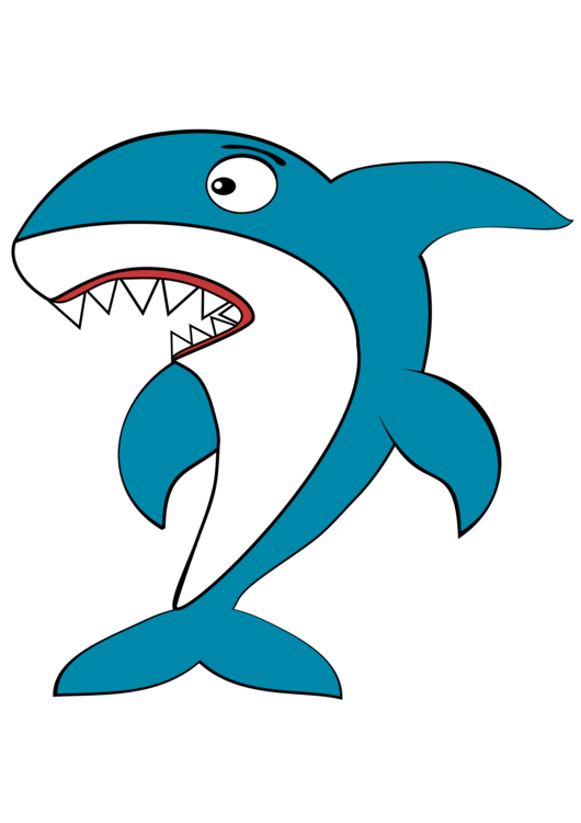 530x750 shark finning great white shark shark fin soup drawing cc0 - Great White Shark Cartoon Drawing