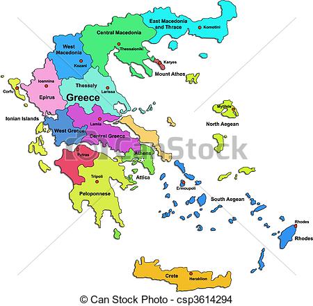 450x440 greek map illustrations and clipart greek map royalty free - Greece Map Drawing
