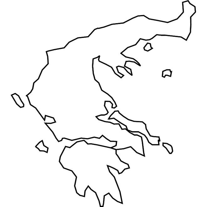 Greece Paintings Search Result At PaintingValley Com   Greece Map Drawing 7 