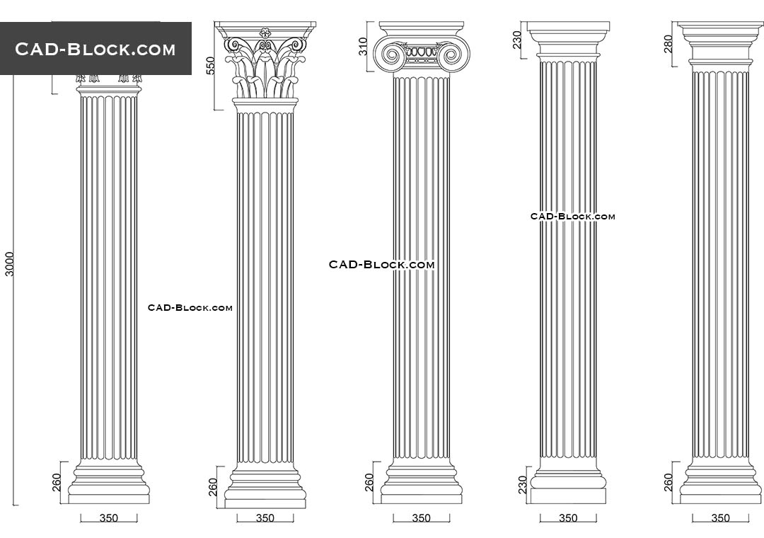 Greek Columns Drawing at PaintingValley.com | Explore collection of