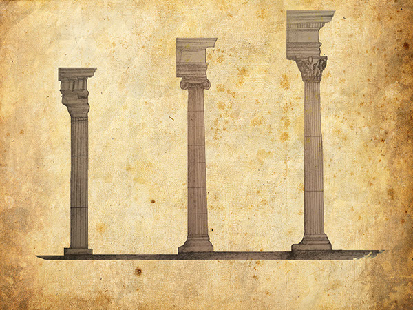 Greek Columns Drawing at PaintingValley.com | Explore collection of