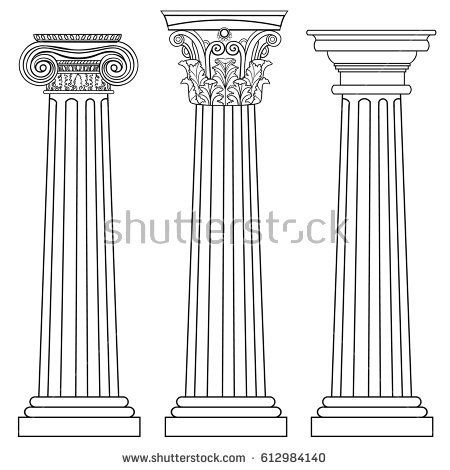 450x470 Image Result For Architectural Details Drawings For Kids - Greek Columns Drawing