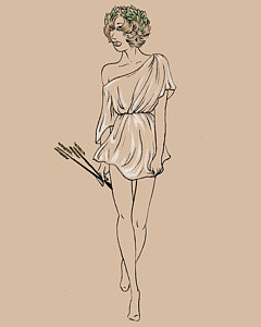 240x300 greek goddess drawings fine art america - Greek Goddess Drawing