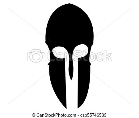 450x381 ancent bronze greek helmet silhouette of an ancient greek bronze - Greek Helmet Drawing