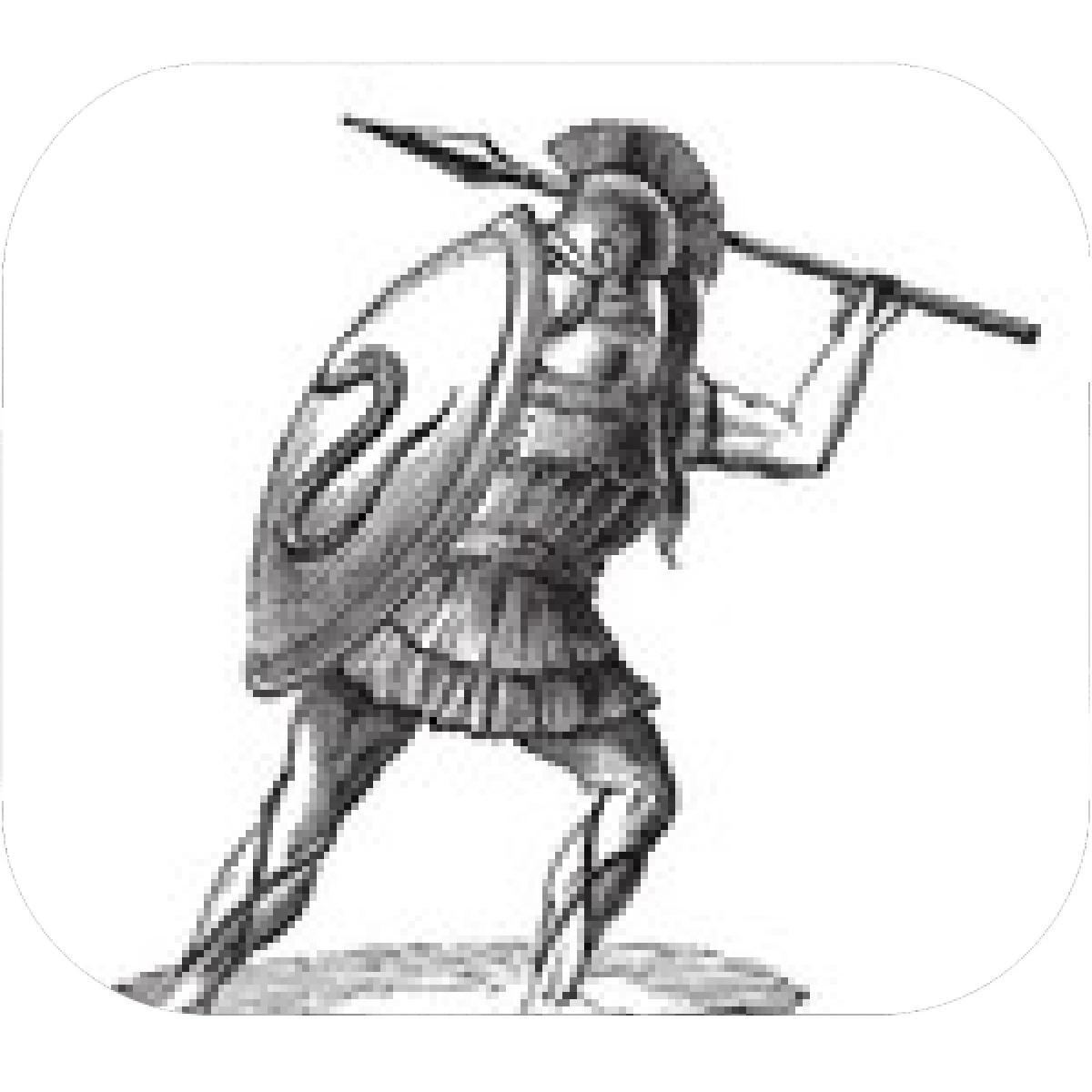 1200x1200 Designs Mein Mousepad Design Mousepad Selbst Designen - Greek Soldier Drawing